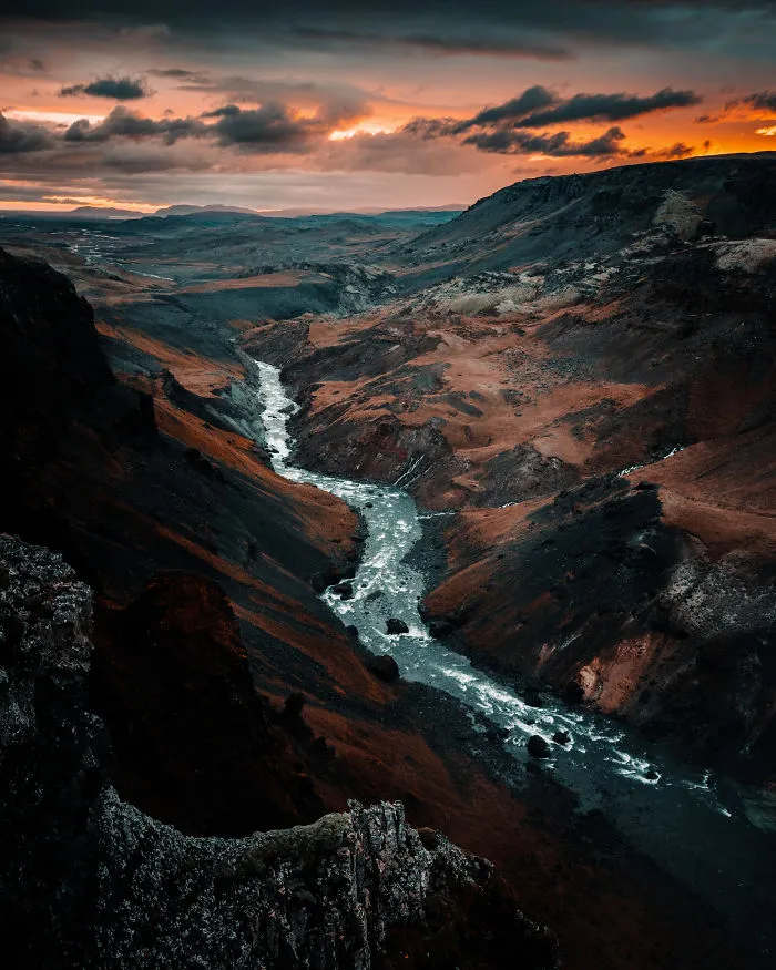 The First Sunset Of My Iceland Trip