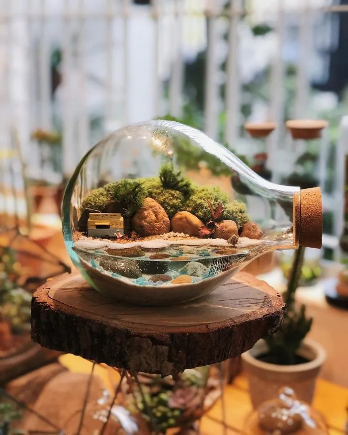 These Artists Put Micro, Self-Sustainable Ecosystems In Glass Containers (30 Pics)