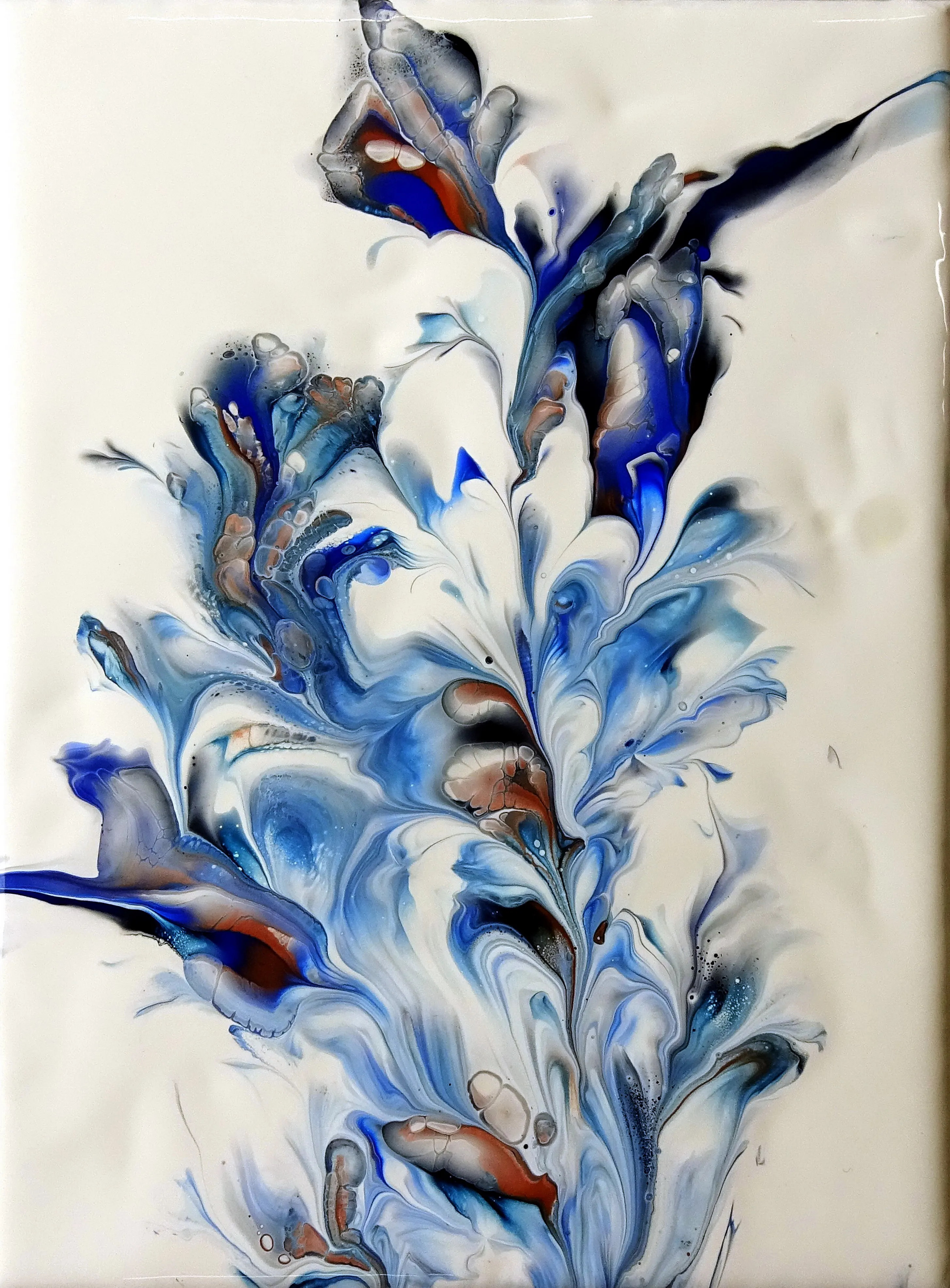 Dip With Finger Food Tray ~ Easy For Beginners ~ Acrylic Pour Painting ~ Paint #withme