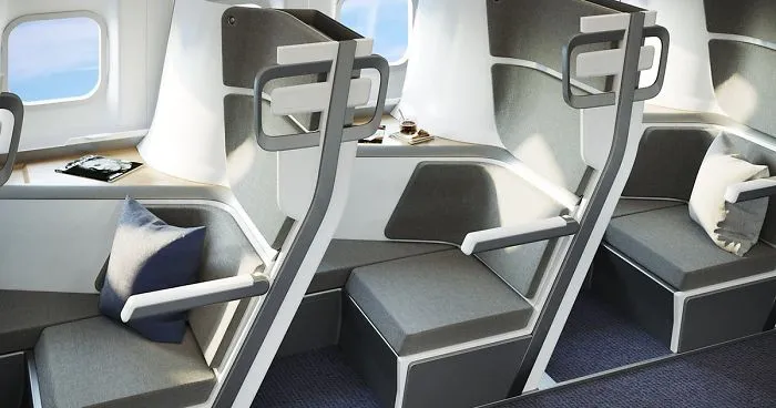 This New Airplane Seat Design Allows Economy Class Passengers To Lie Down
