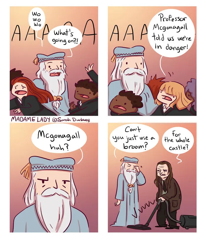 I Illustrate What Happens In Hogwarts When No One's Watching (15 New Pics)
