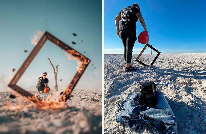 This Guy Shows The Behind-The-Scenes Of Glamorous Instagram Photos (30 Pics)
