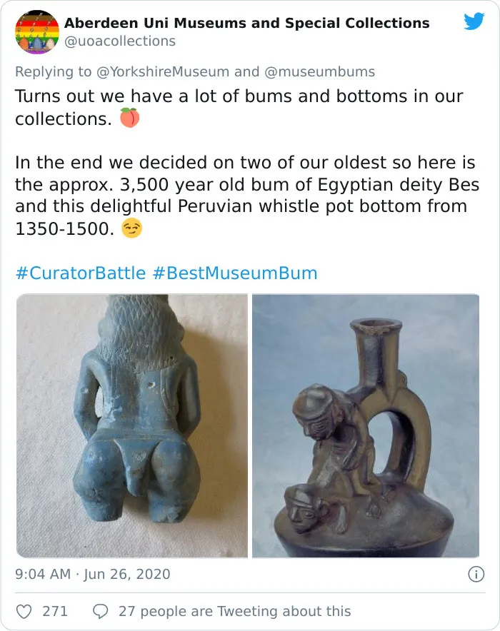 Museums Are Hilariously Battling Over Who Has The Best Bum Exhibit (39 Pics)