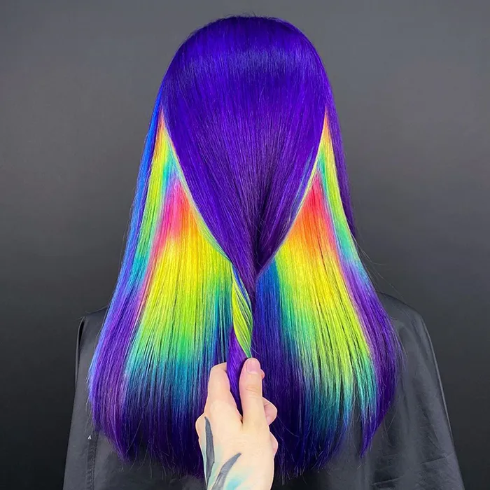 30 Bright, Rainbow-Colored Hairstyles By Russian Artist Snezhana Vinnichenko
