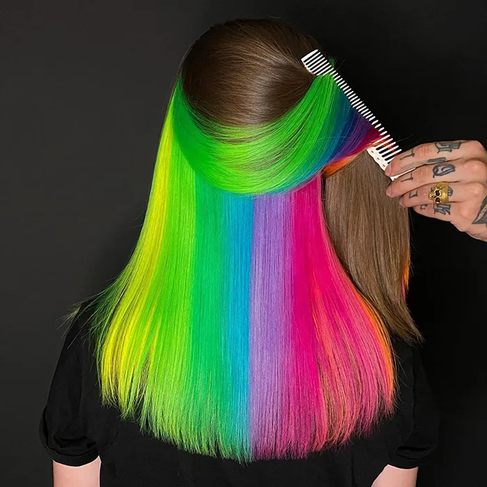 30 Bright, Rainbow-Colored Hairstyles By Russian Artist Snezhana Vinnichenko