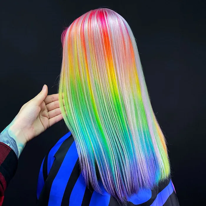 30 Bright, Rainbow-Colored Hairstyles By Russian Artist Snezhana Vinnichenko