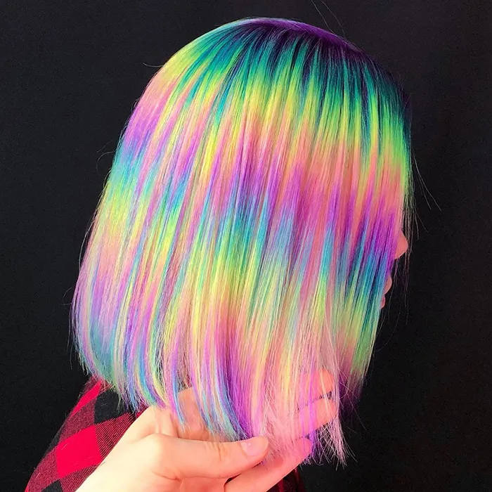 30 Bright, Rainbow-Colored Hairstyles By Russian Artist Snezhana Vinnichenko