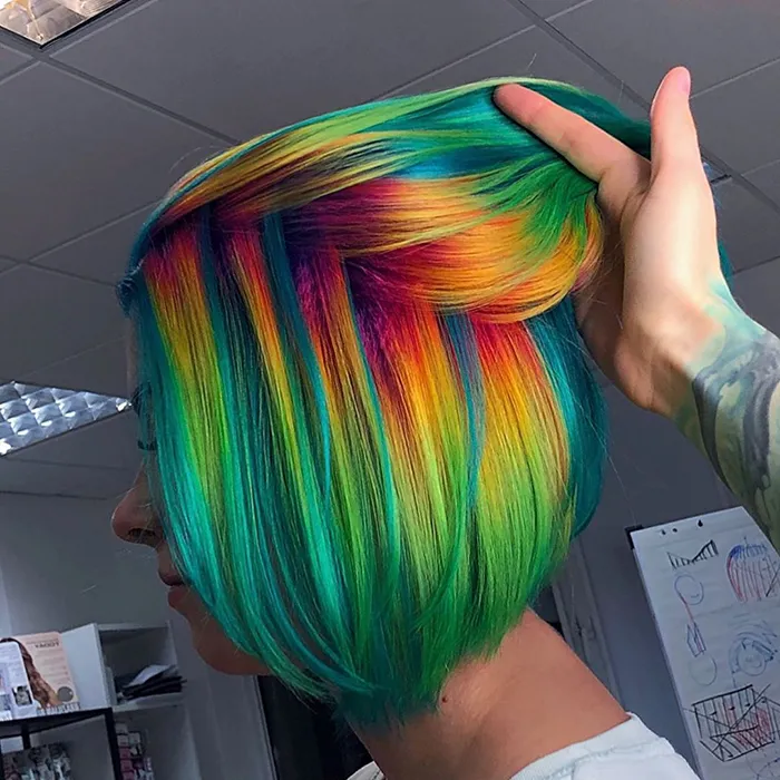 30 Bright, Rainbow-Colored Hairstyles By Russian Artist Snezhana Vinnichenko
