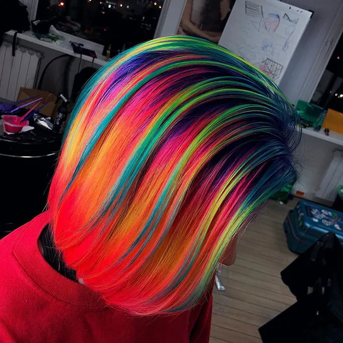 30 Bright, Rainbow-Colored Hairstyles By Russian Artist Snezhana Vinnichenko