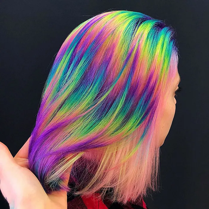 30 Bright, Rainbow-Colored Hairstyles By Russian Artist Snezhana Vinnichenko