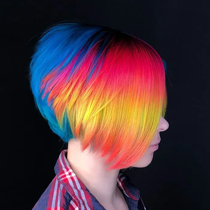 30 Bright, Rainbow-Colored Hairstyles By Russian Artist Snezhana Vinnichenko