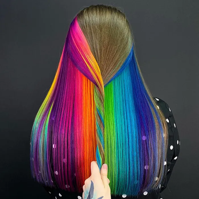 30 Bright, Rainbow-Colored Hairstyles By Russian Artist Snezhana Vinnichenko