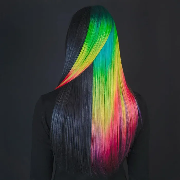 30 Bright, Rainbow-Colored Hairstyles By Russian Artist Snezhana Vinnichenko