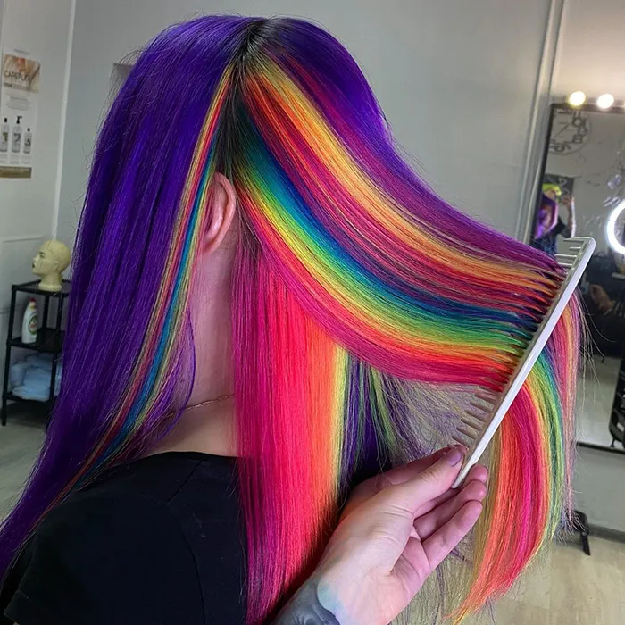 30 Bright, Rainbow-Colored Hairstyles By Russian Artist Snezhana Vinnichenko
