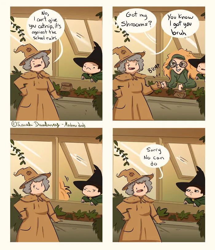 I Illustrate What Happens In Hogwarts When No One's Watching (15 New Pics)