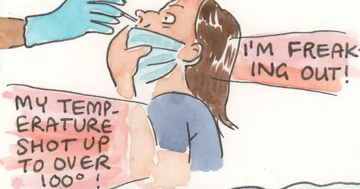 In This Comic, I Face My Big Feelings About COVID Test Results (10 Pics)