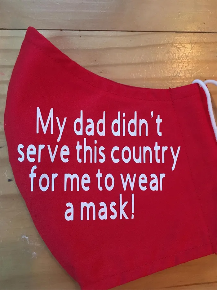 20 Face Masks For Anti-Maskers As Sold By One Etsy Store