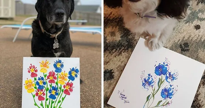 30 Adorable Works Of Art Made By Even More Adorable Pawcassos