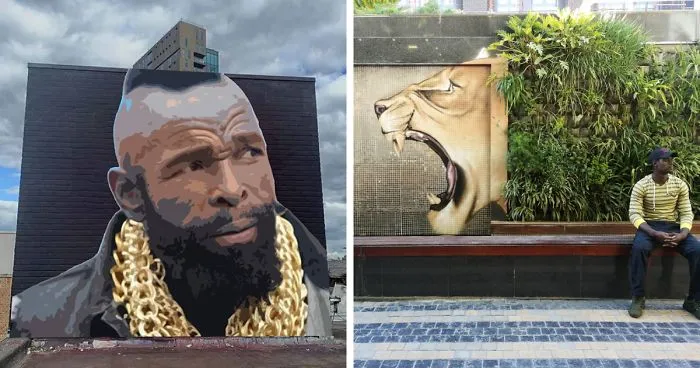 'Falko One' From South Africa Makes Non-Intrusive Graffiti That Interacts With Its Surroundings (40 Pics)