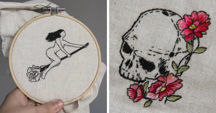 Here's My Embroidered Art For Everyday Wear