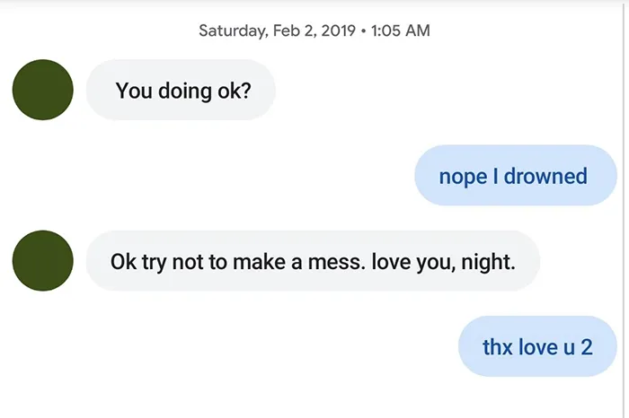 "Oh, I feel you"