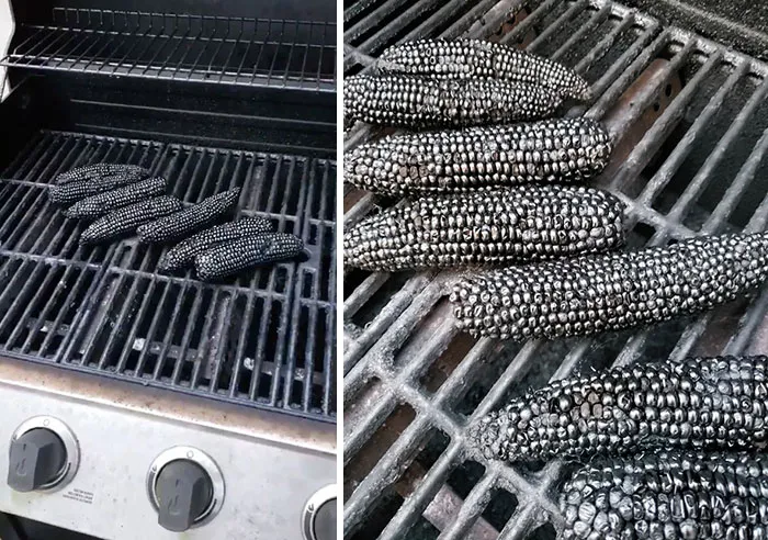 So My Wife Grilled Corn Tonight. For 2 1/2 Hours