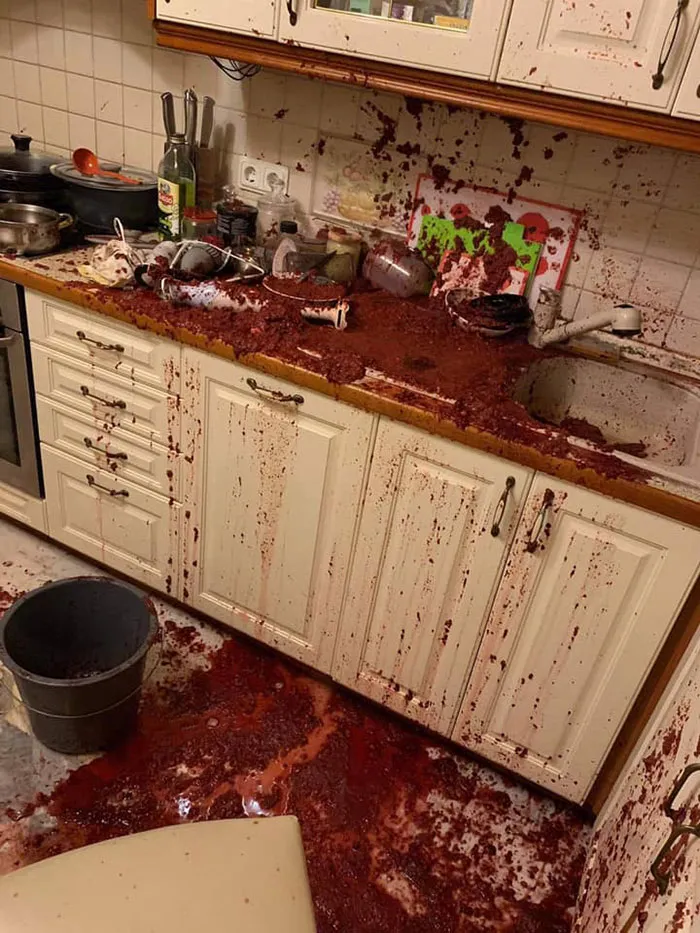 Friend Sent Me This. Composition: "Dad Tried To Make Wine"