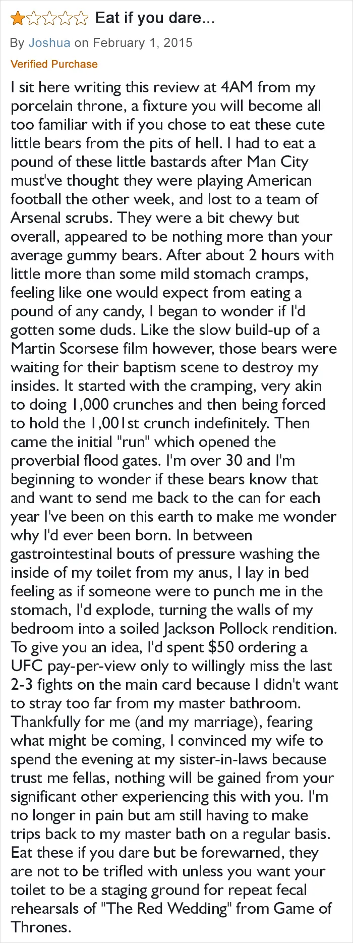 Toilet Trials Ahead