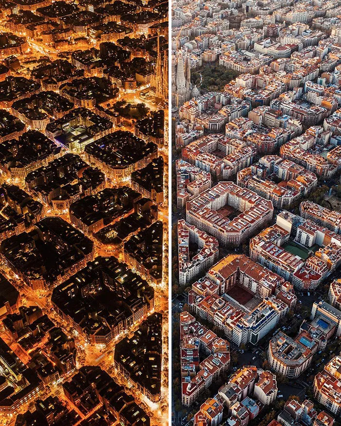 Noche y día en Barcelona