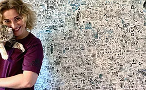 I 'Tattooed' My Wall During Lockdown For 113 Days And Here Is The Result