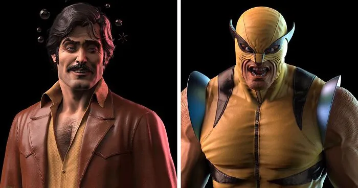 This Artist Creates '70s-Style Action Figurines Inspired By Marvel Superheroes