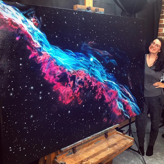 Artist Quits Desk Job To Create Mesmerizing Space Paintings, 4.5 Years Later, Her Portfolio Is Beautiful And Massive (39 Pics)