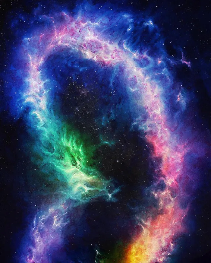 Artist Quits Desk Job To Create Mesmerizing Space Paintings, 4.5 Years Later, Her Portfolio Is Beautiful And Massive (39 Pics)