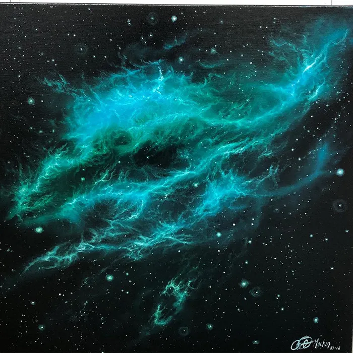 Artist Quits Desk Job To Create Mesmerizing Space Paintings, 4.5 Years Later, Her Portfolio Is Beautiful And Massive (39 Pics)