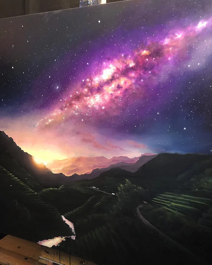 Artist Quits Desk Job To Create Mesmerizing Space Paintings, 4.5 Years Later, Her Portfolio Is Beautiful And Massive (39 Pics)