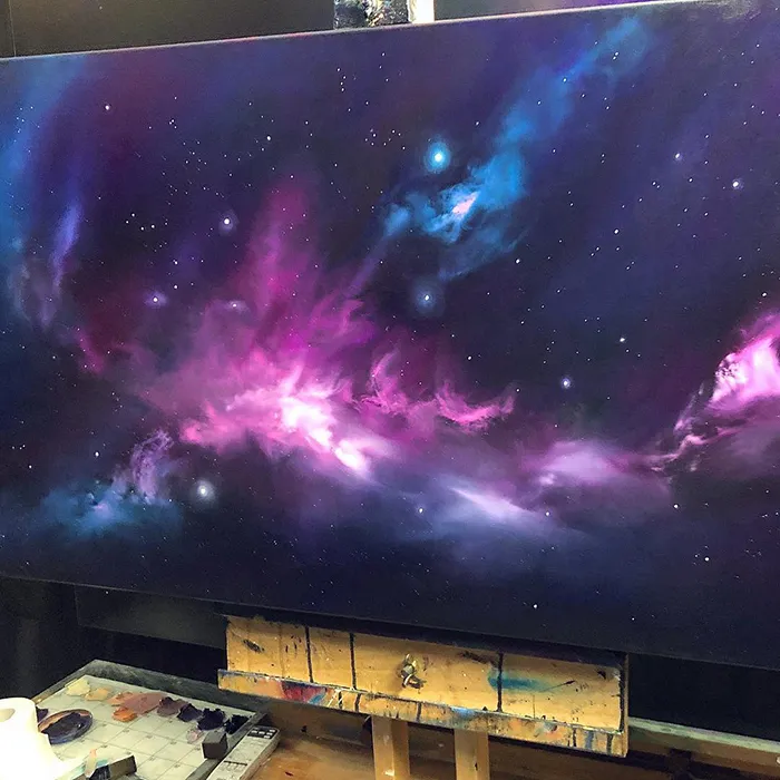 Artist Quits Desk Job To Create Mesmerizing Space Paintings, 4.5 Years Later, Her Portfolio Is Beautiful And Massive (39 Pics)