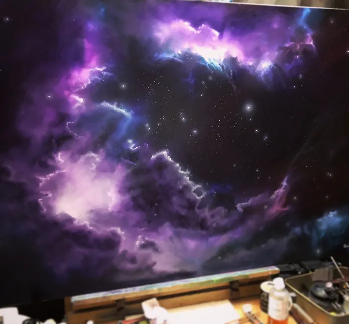Artist Quits Desk Job To Create Mesmerizing Space Paintings, 4.5 Years Later, Her Portfolio Is Beautiful And Massive (39 Pics)