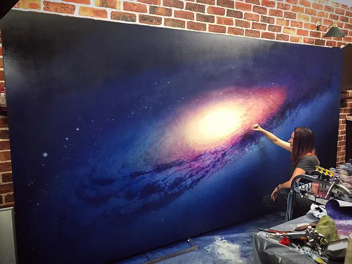 Artist Quits Desk Job To Create Mesmerizing Space Paintings, 4.5 Years Later, Her Portfolio Is Beautiful And Massive (39 Pics)