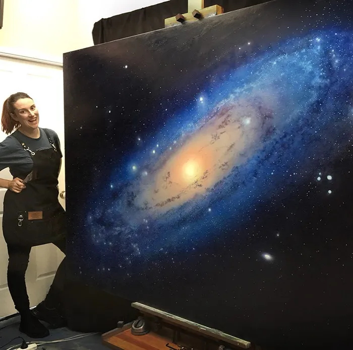 Artist Quits Desk Job To Create Mesmerizing Space Paintings, 4.5 Years Later, Her Portfolio Is Beautiful And Massive (39 Pics)