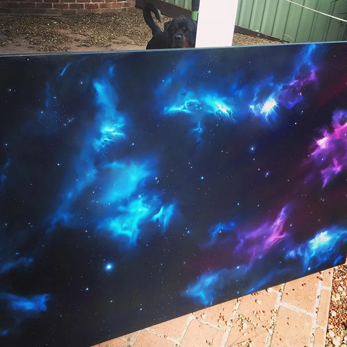 Artist Quits Desk Job To Create Mesmerizing Space Paintings, 4.5 Years Later, Her Portfolio Is Beautiful And Massive (39 Pics)