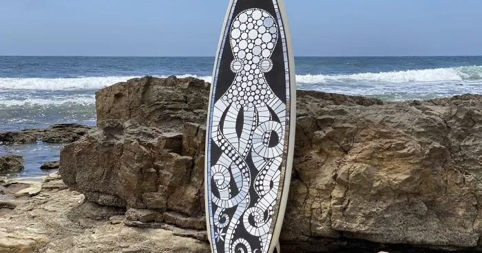 I Create Mosaic Designs On Surfboards (27 Pics)