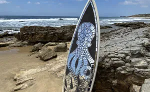 I Create Mosaic Designs On Surfboards (27 Pics)