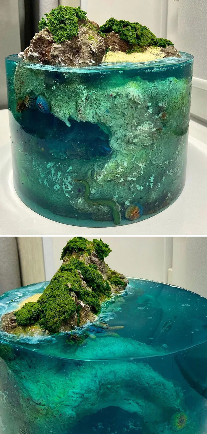 Bakers Are Topping Each Other By Creating Cakes That Look Like Paradise Islands (30 Pics)