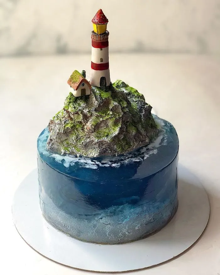 Bakers Are Topping Each Other By Creating Cakes That Look Like Paradise Islands (30 Pics)