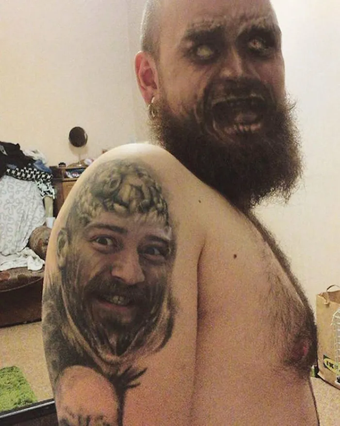 People Are Face Swapping Tattoos On Their Body, And Here Are 30 Unsettling Results