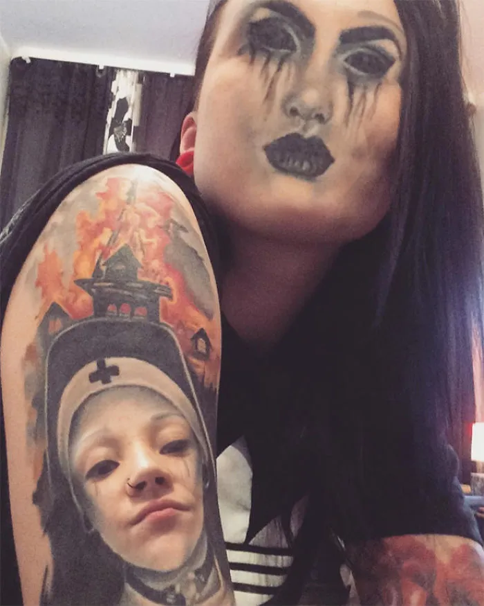 People Are Face Swapping Tattoos On Their Body, And Here Are 30 Unsettling Results