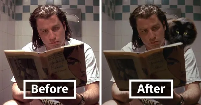 Here's A Parody Of Tarantino's "Pulp Fiction" With A Cat Starring In It