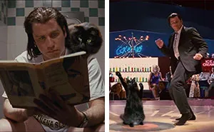 Here's A Parody Of Tarantino's "Pulp Fiction" With A Cat Starring In It