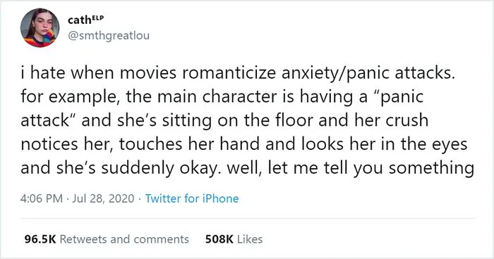 After Someone Says That The Way Panic Attacks Are Portrayed In Movies Is Nonsense, People Start Sharing What They Actually Look Like