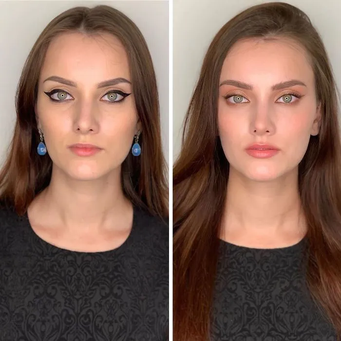 Cómo se maquillan las propias mujeres VS cómo lo hace un profesional (30 fotos)